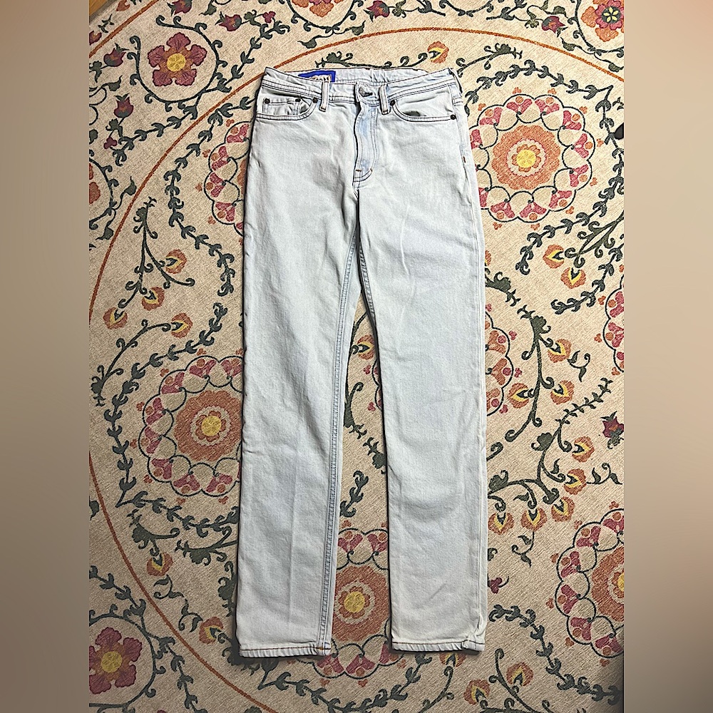 Acne Studios Blå Konst Light Wash Skinny Jeans